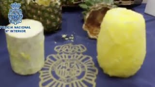 Pineapples filled with cocaine seized