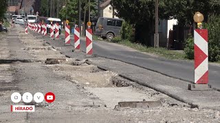 Félbehagyták az építkezést, járhatatlan az 58-as út egy része a baranyai Szalántánál