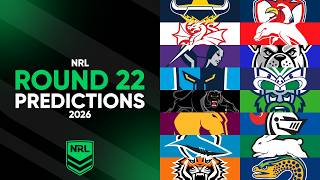 NRL Round 22 Predictions 2026 🏉
