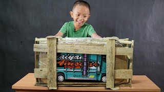 The Miniature Unboxing of Wooden Dump Truck is Really Cool with the Most Steady Specifications