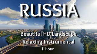 RUSSIA | 1 Hour | 4K | Relaxing Music | Bird View | Drone Footage | Flying Above | Piano screenshot 1