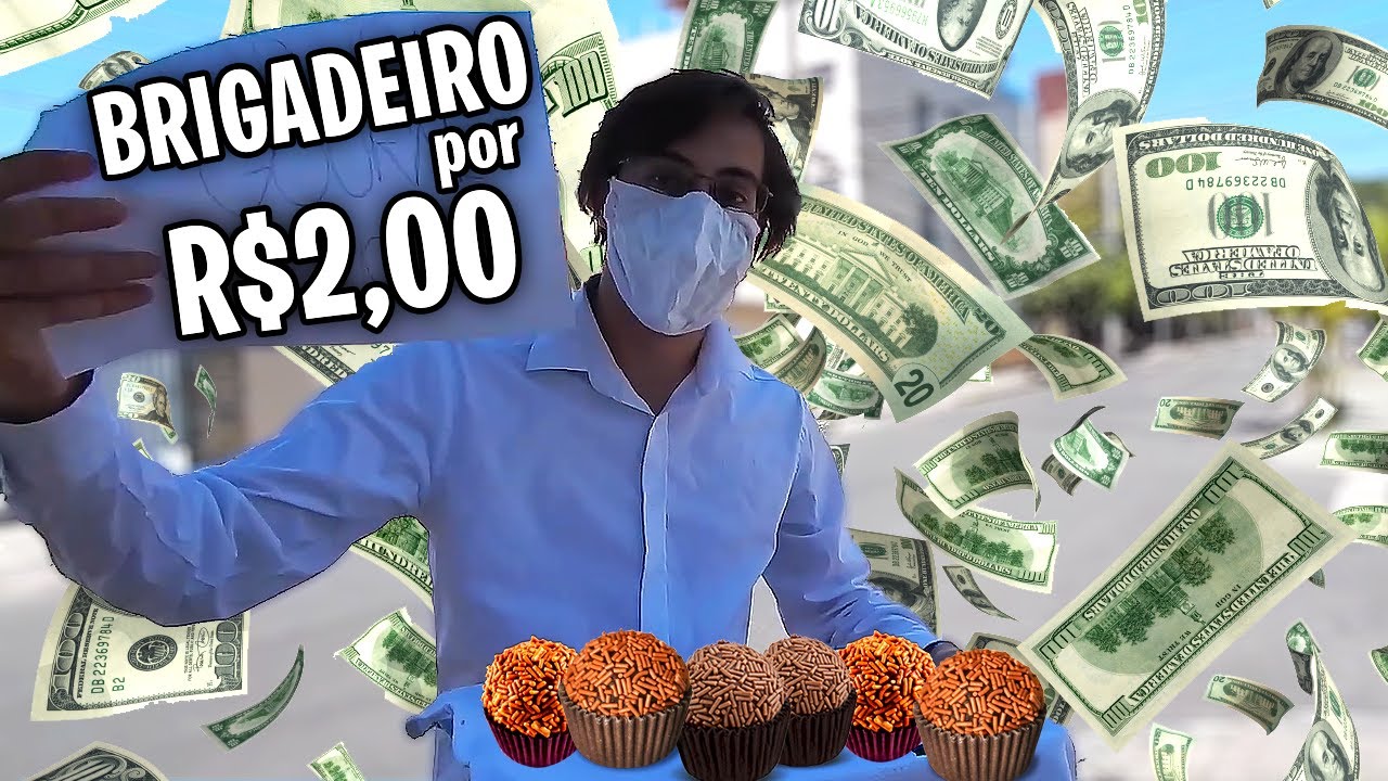 FIZ 100 REAIS EM 2 HORAS VENDENDO BRIGADEIRO NA RUA