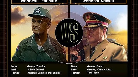 Zero Hour Shockwave Mod Challenge: General Ironside Vs General Kawaii