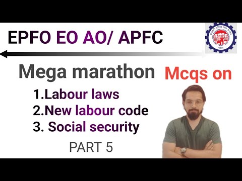 UPSC EPFO EO/AO | APFC | APFC SPECIAL MCQ ON Labour laws - YouTube