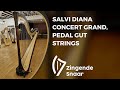 Salvi diana concert grand pedal gut strings