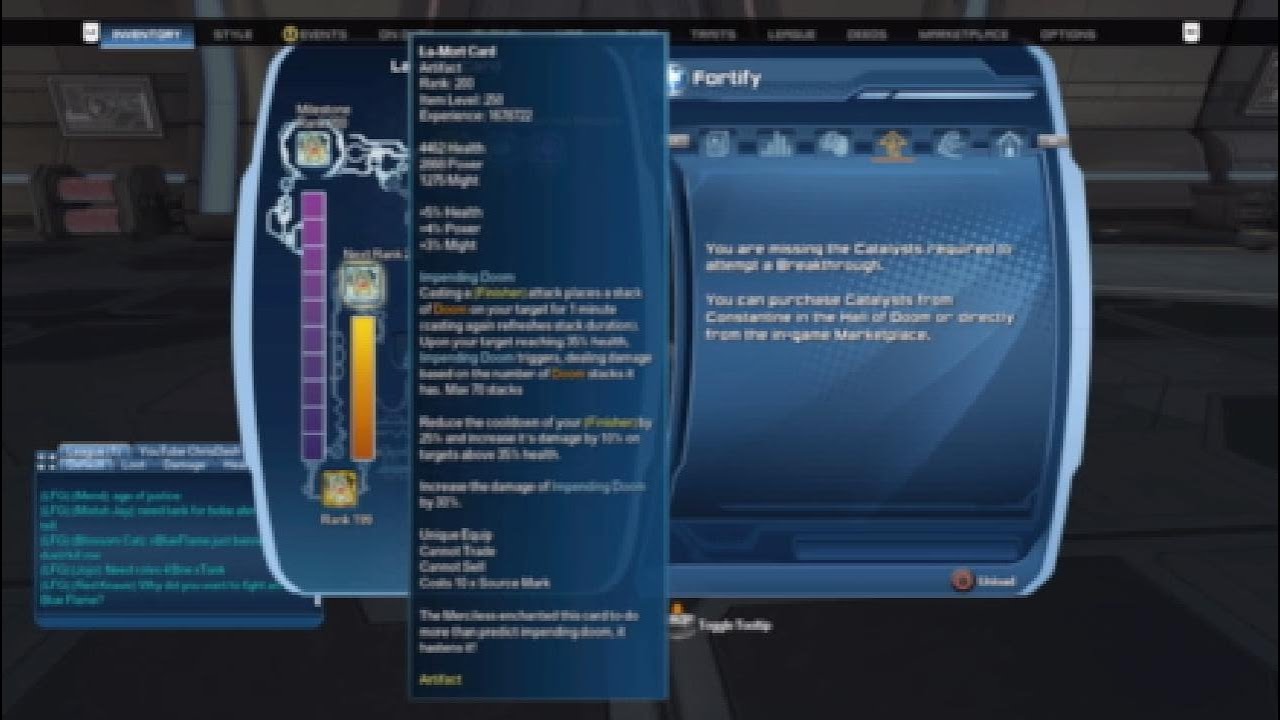 DCUO | La-Mort Card Artifact Completed 200 [Highlight]