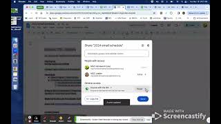 How to change share settings on a Google Doc