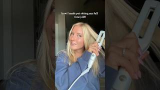 how I made pet sitting my full time job!! 🦮🤍 #petsitter #storytime #grwm #shorts