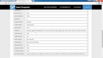 Getting Started with Sales Prospector: Enriching a Prospect
