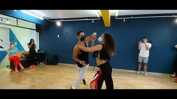 Fernando Perrotti e Jéssica Santh - Zouk Demo - Clube Latino