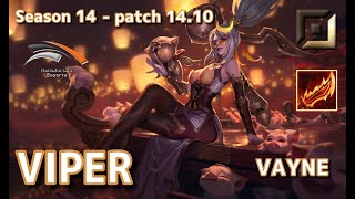 【KRサーバー/M1】HLE Viper ヴェイン(Vayne) VS サミーラ(Samira) BOT - Patch14.10 KR Ranked【LoL】