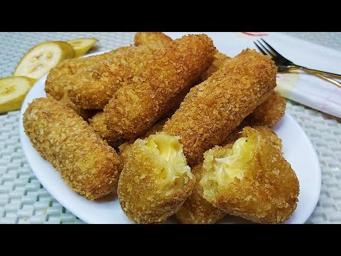 Video: Curd Roll Na May Saging At Mani