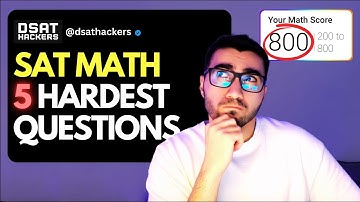[November SAT Math] 5 Hardest SAT MATH Questions (2025)