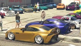 We Did A Car Meet With Only Tuners DLC Cars