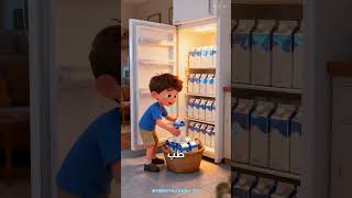 🥛 حمام القشطة! لماذا سكب الولد كل زجاجات اللبن في البانيو؟ | قصص روعه ✨😂 #شورت