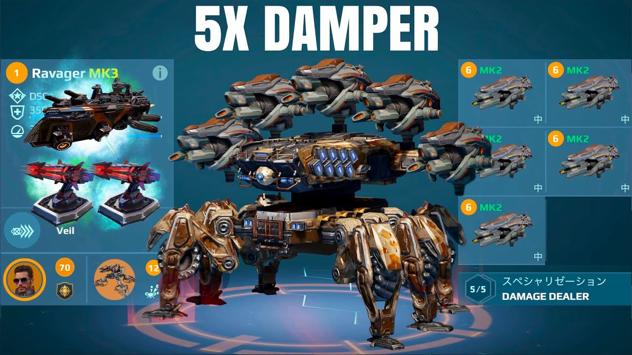 [WR] Damper Ravager w/ Frederick | War Robots Gameplay - YouTube