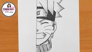 How to draw Naruto Uzumaki step by step | Naruto drawing easy | anime drawing |Pencil sketch