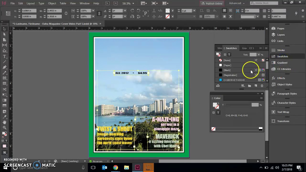 InDesign - Chapter 5 - Part 7 - YouTube