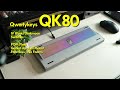 QK80 with IV Works Darkmoon (Ashes switches), POM Plate | No Foam Foamless Typing Test Sound Test