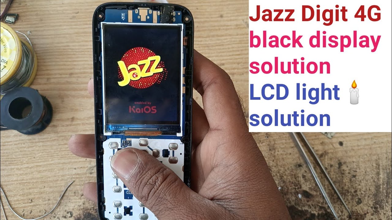 Jazz Digit 4G black display solution digit 4G LCD light🕯️solution