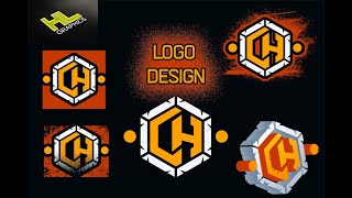 Ch logo design in Adobe Illustrator/ HLGRAPHICS #chlogo#logos#brand#illustration#marketing#logotype