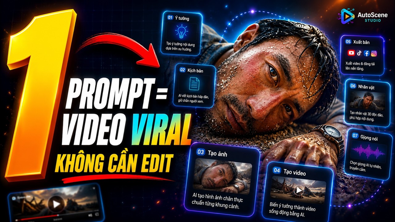 Demo tạo video điện ảnh bằng AI — thuần hình ảnh