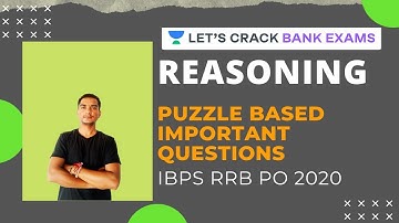 Unique Concept of Puzzle | IBPS RRB PO 2020 | Reasoning Tricks | Pradeep Tyagi