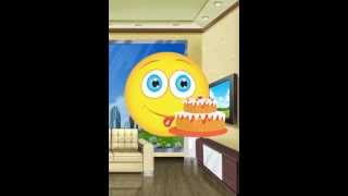 Hungry Emoticon Loves Delicious Cake!