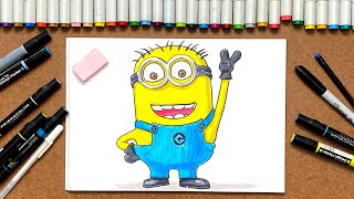 How to Draw MINION - Despicable Me 2 - Cute Easy Beginner screenshot 5