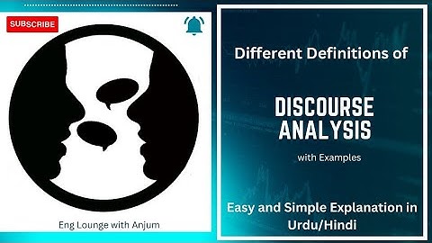Discourse Analysis || What is Discourse Analysis || Definitions of Discourse Analysis || Discourse