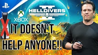 Phil Spencer Calls Out Sony For Helldivers 2 Being PS5 Exclusive (It Doesn&#39;t Help Anyone Great Game)