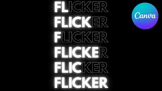 Flicker Text Animation in Canva - Easy Glitch Effect Tutorial! ✨