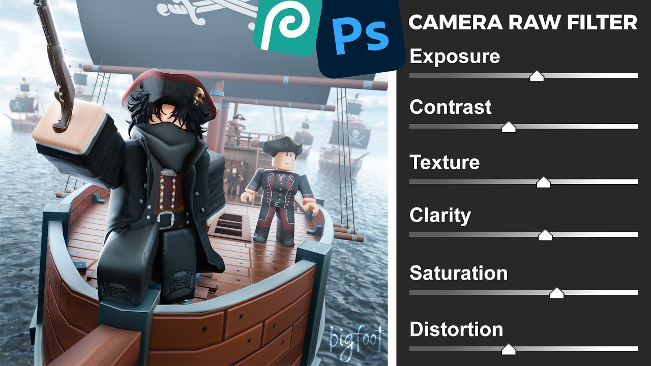 How to use CAMERA RAW FILTER | Roblox GFX Tutorial - YouTube