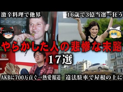 【総集編】いきすぎた行動で悲惨な末路を迎えた人17選をゆっくり解説【作業用】