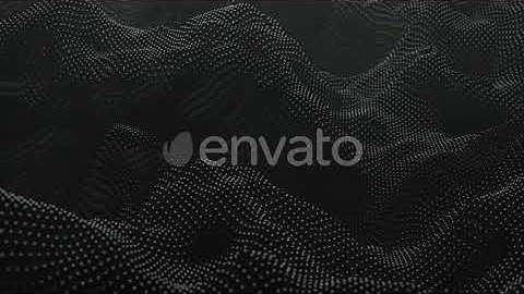 Dark sphere waves background | Motion Graphics - Envato elements