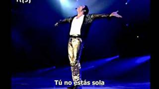 Video thumbnail of "Michael Jackson - You are not alone Live HD (Subtitulado español) HQ"