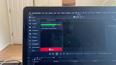 Working through sound issue Camtasia 2020