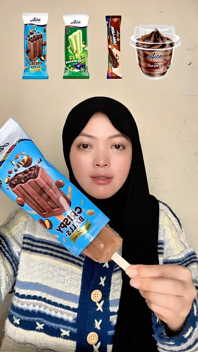 Makan sesuai emoji es krim aice crispy balls and chocolate malt