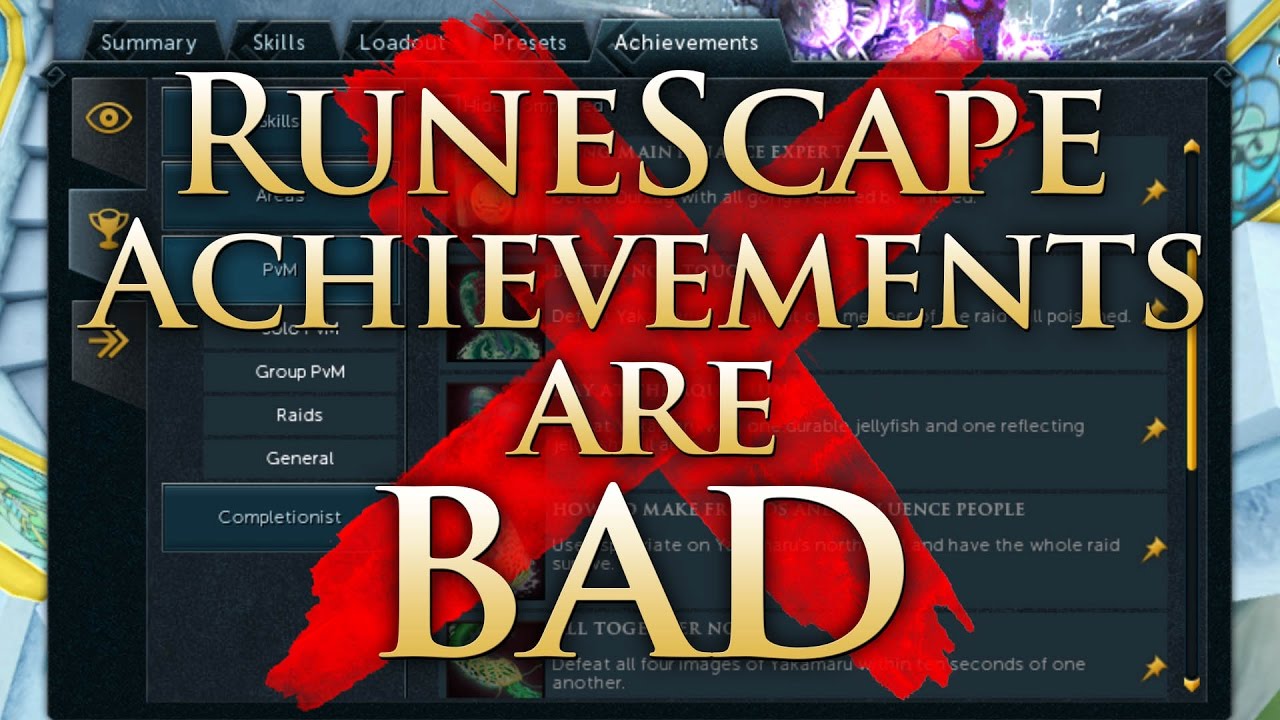 RuneScape Achievements are BAD