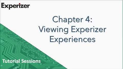 Experizer Tutorial 4: Sharing & Viewing Experizer Experiences