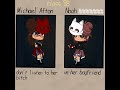 yearbook | Michael afton and Noah (ennard) | gacha club | gender AU