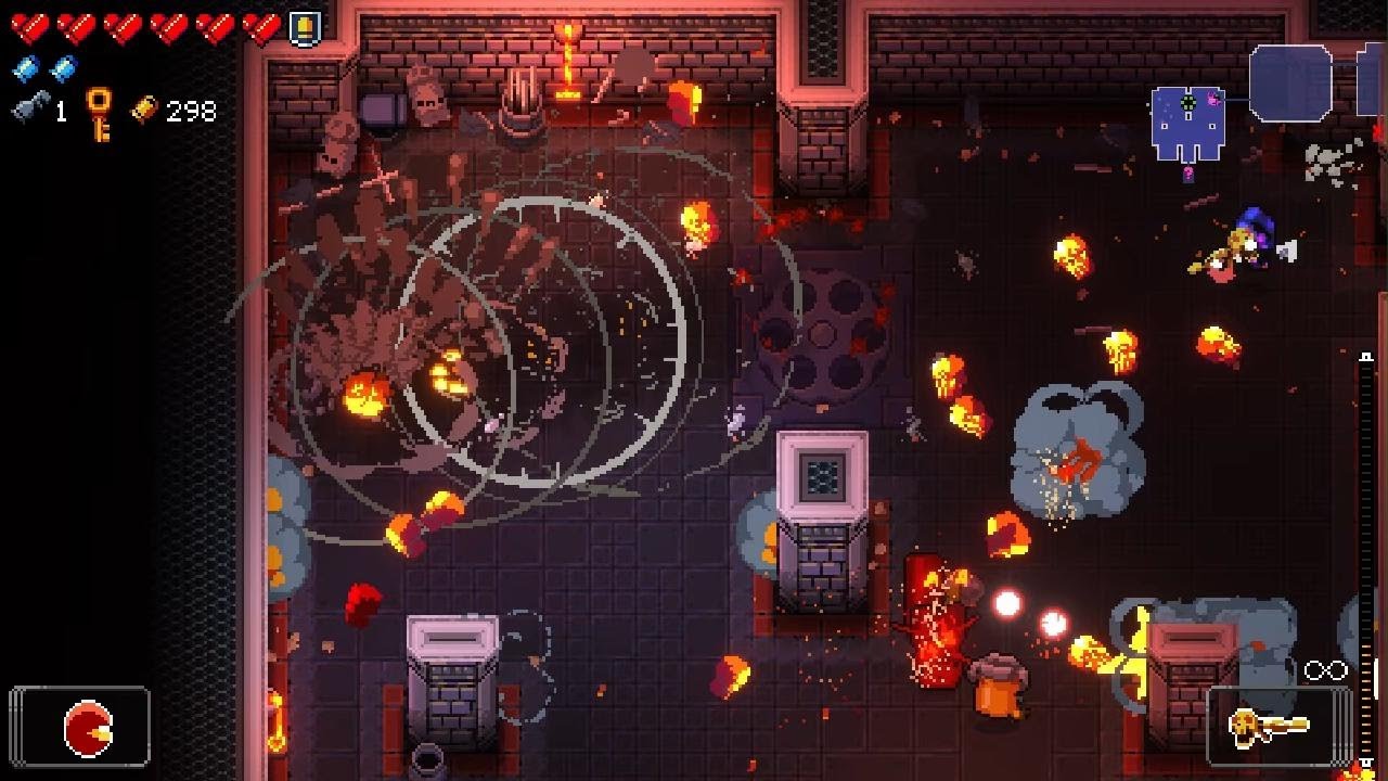 Enter the Gungeon - AKEY-47 Synergy Vs Mini Boss