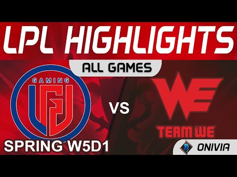 LGD vs WE Highlights ALL GAMES LPL Spring Season 2022 W5D1 LGD Gaming vs Team WE by Onivia
