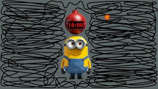 10 Minute Minion Countdown Timer [Racing Explosive Ending]💣💥