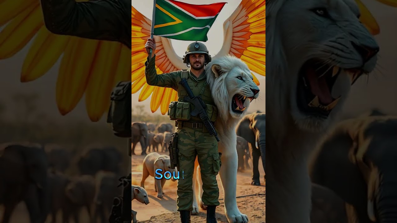 Soldiers carrying flag with their country, 