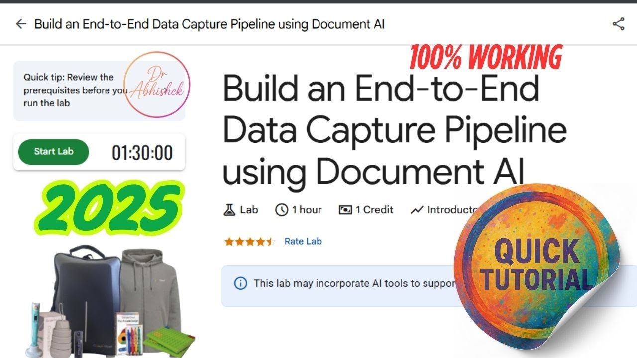 Build an End-to-End Data Capture Pipeline using Document AI | GSP927 | STEP BY STEP | 