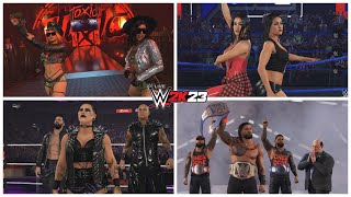 WWE 2K23 All Tag Team Entrances || Toxic Attraction, The Bloodline, Judgement Day & More