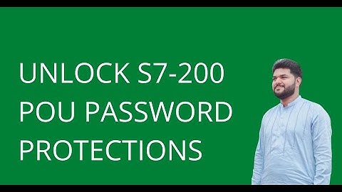 Unlock S7 200 POU Password