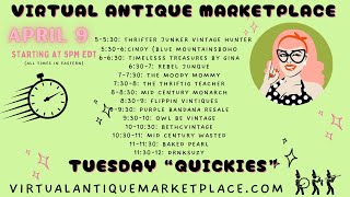 VAMP Tuesday “Quickies” Live Vintage Variety Sale | Virtual Antique Marketplace