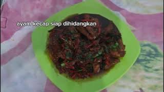 Ayam kecap sederhana hanya bumbu iris, mudah